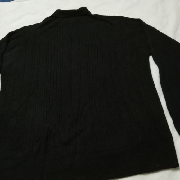 Dockers Black Collared Crew Neck Super Soft Knit Sweater Men's size XXL - Picture 4 of 11